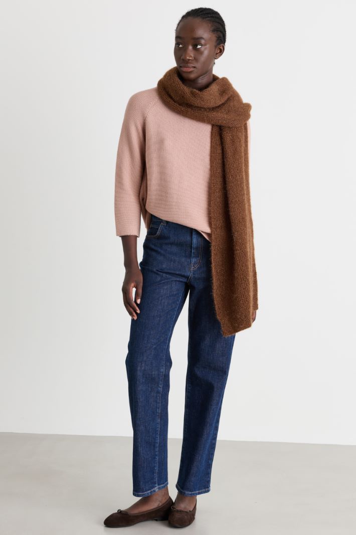 Maglia a punto links - ROSA - Intrend
