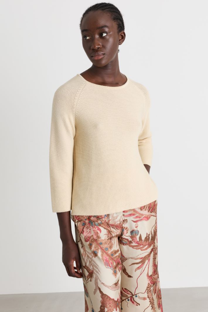 Maglia a punto links - BEIGE - Intrend - 2