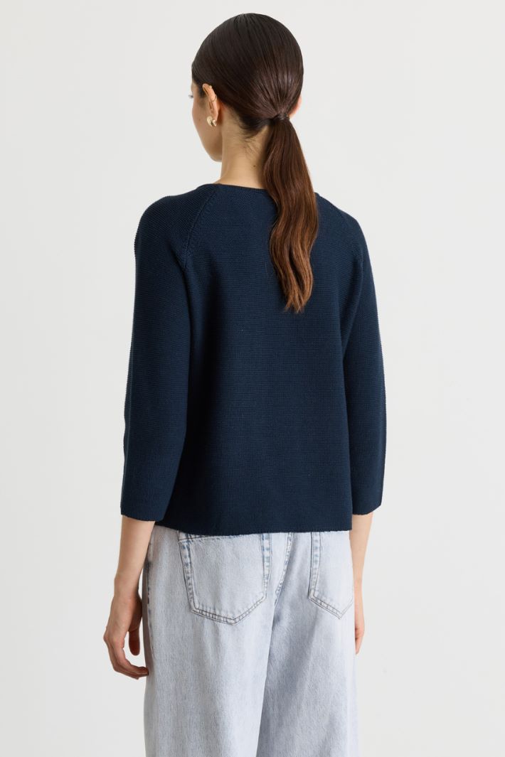 Maglia a punto links - BLU - Intrend - 4