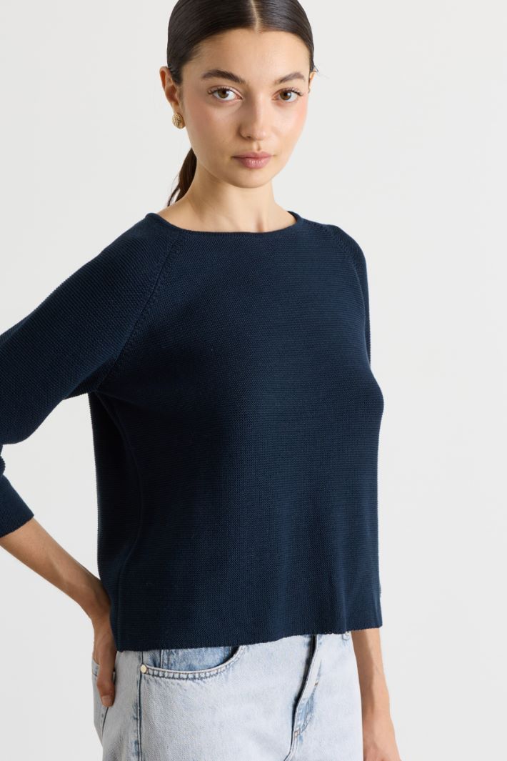 Maglia a punto links - BLU - Intrend - 3