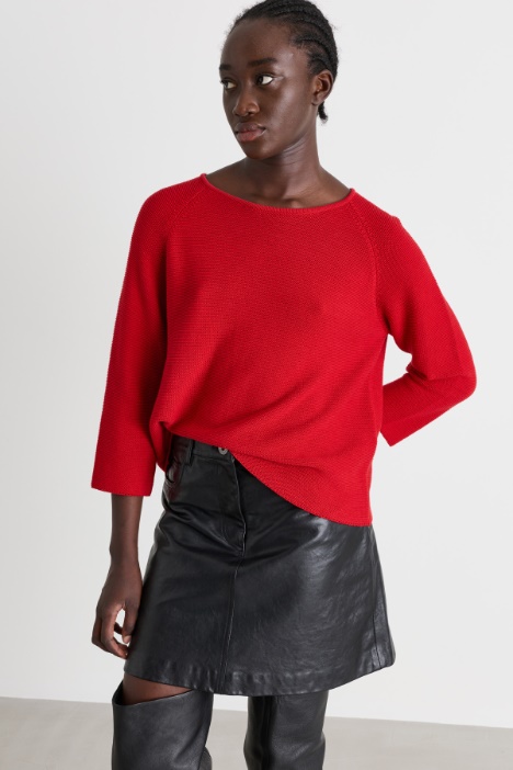 Pullover in Linksstrick - Intrend