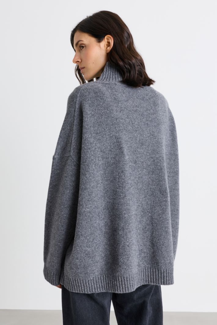 Pull à col roulé - GRIS - Intrend - 4