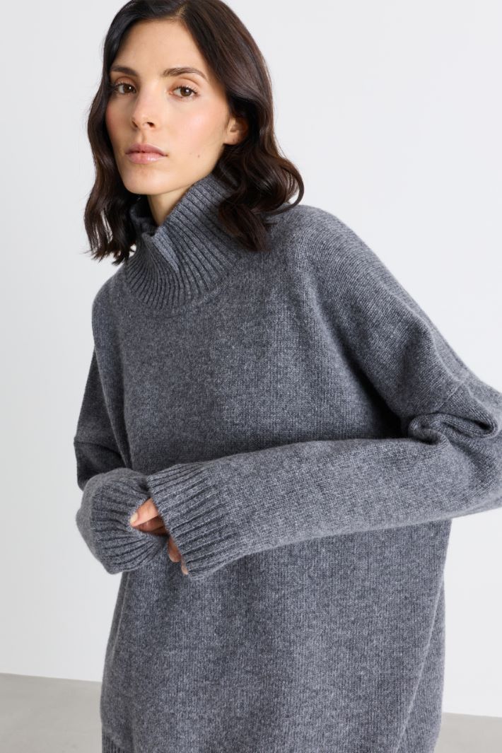 Pull à col roulé - GRIS - Intrend - 3