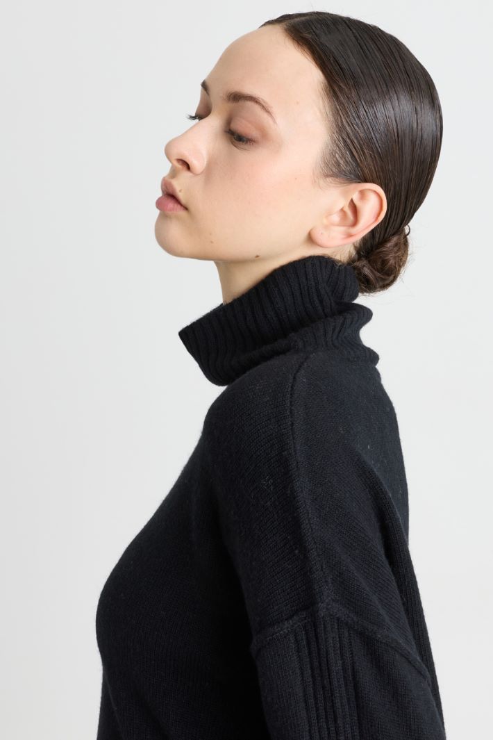 Oversized jumper - BLACK - Intrend - 3