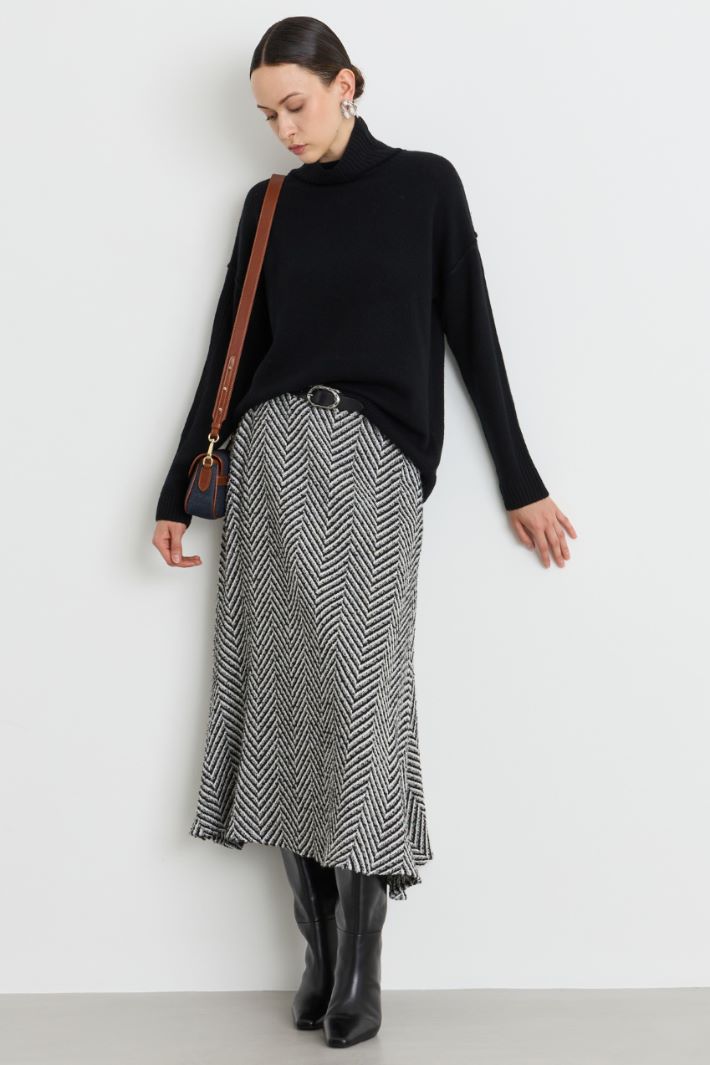 Oversized jumper - BLACK - Intrend