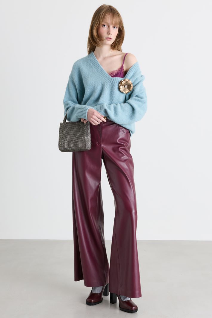 Pull à col V - BLEU CLAIR - Intrend