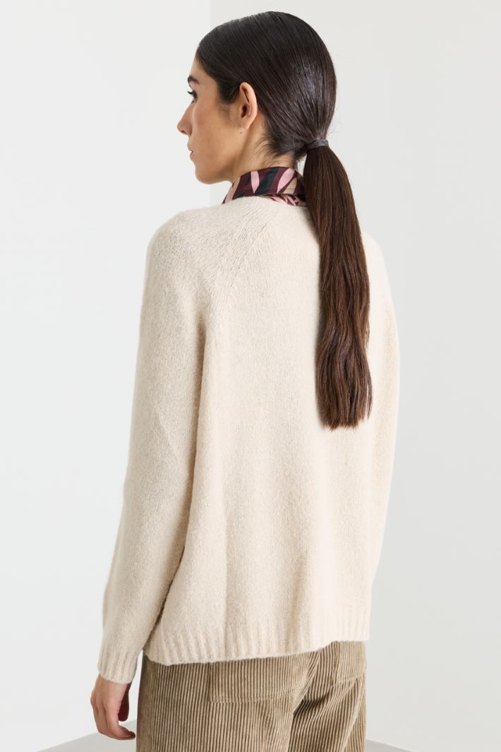 Rundhalspullover - BEIGE - Intrend - 4
