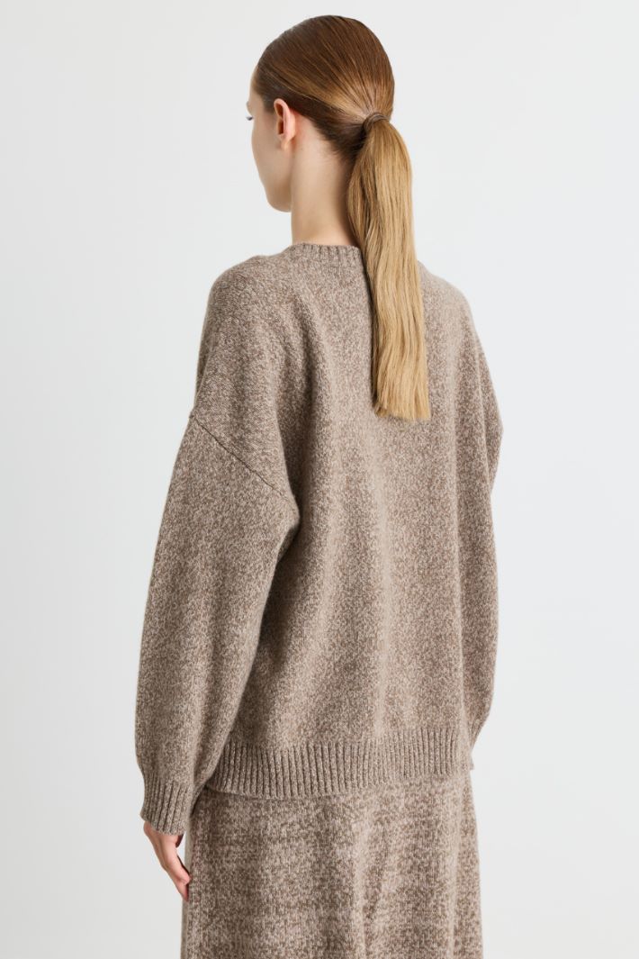 Oversized jumper - BROWN - Intrend - 4