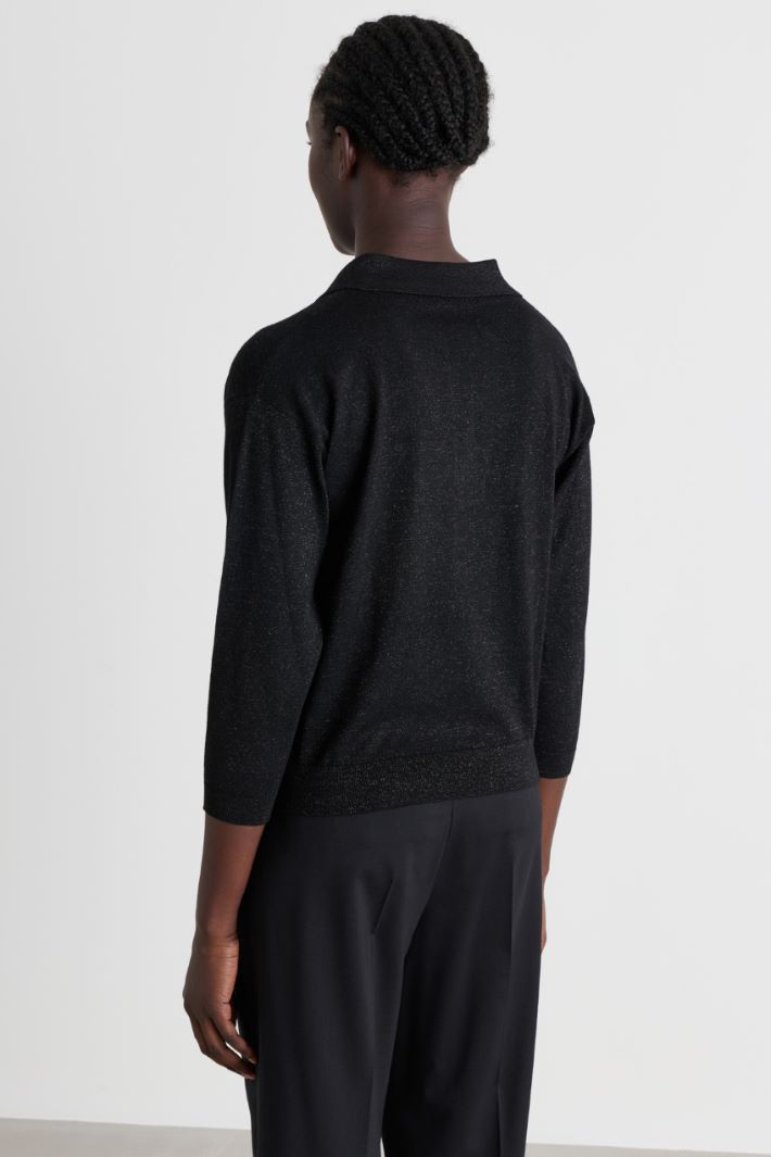 Polo jumper - BLACK - Intrend - 4
