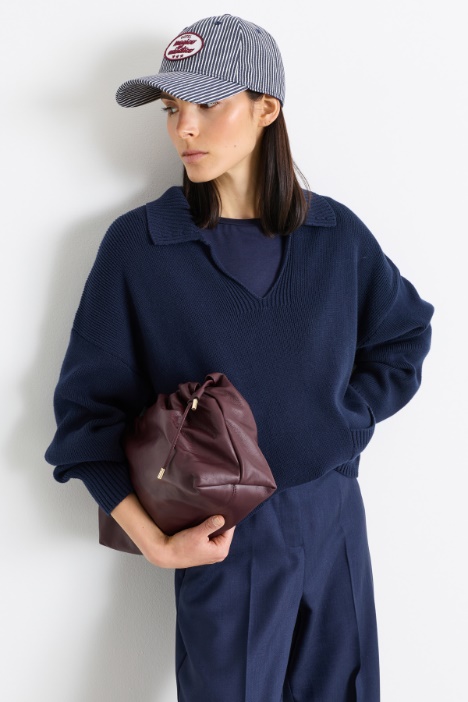 Polo-collar jumper - Intrend