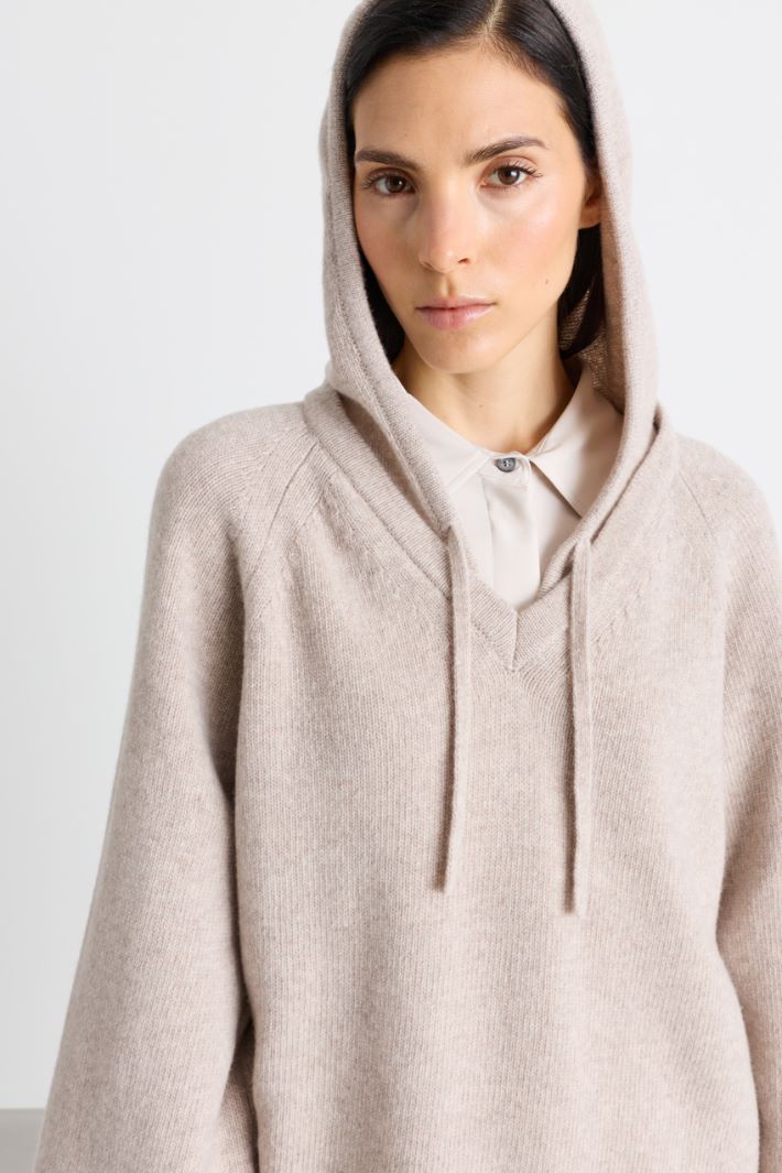 Kapuzenpullover - BEIGE - Intrend - 3
