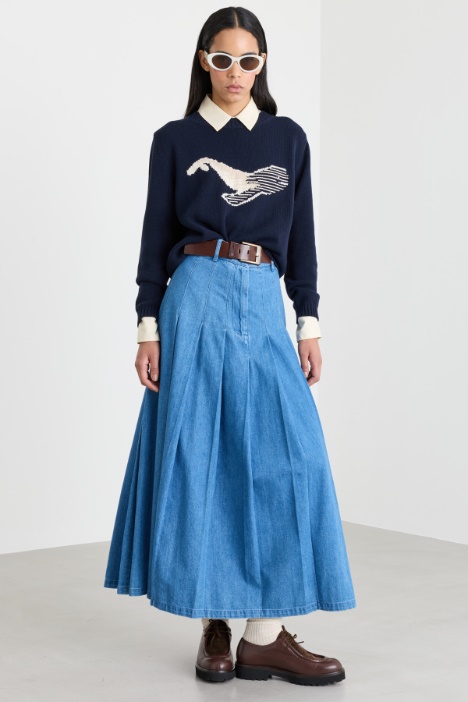Pullover mit Kontrastmuster - Intrend