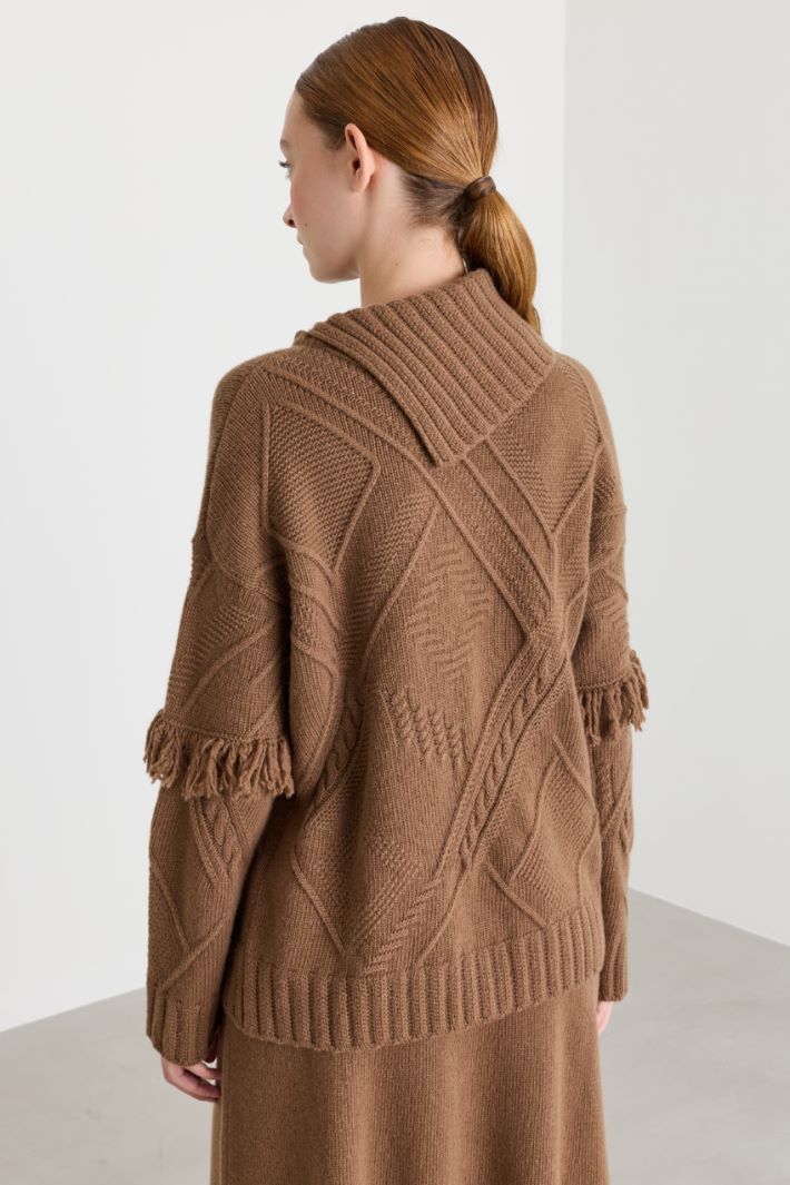 Maglia con frange - CAMMELLO - Intrend - 4