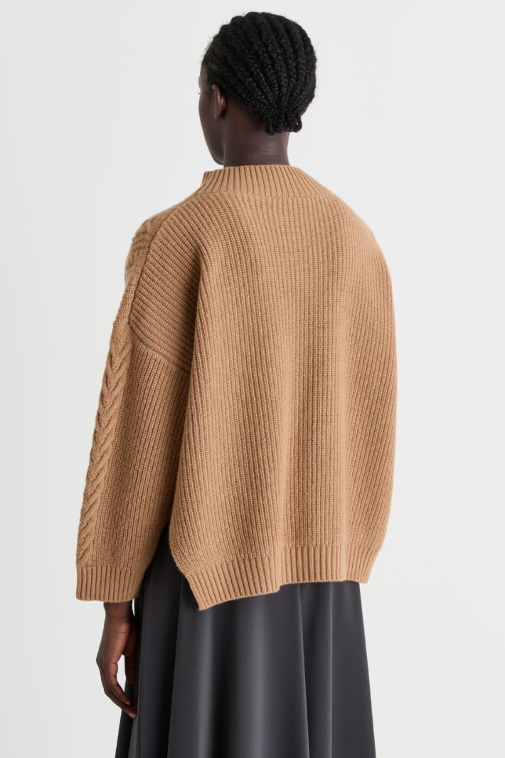 Maglia a punto pannocchia - CAMMELLO - Intrend - 4