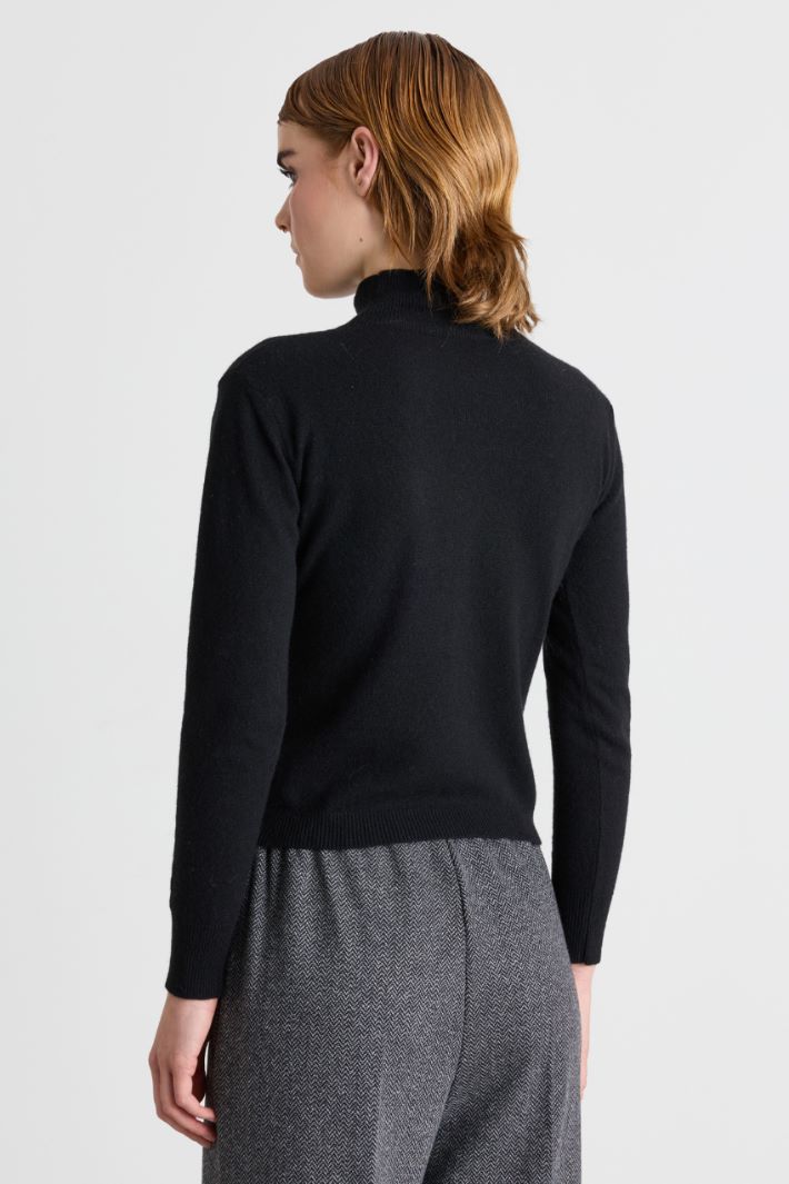 Crater-neck jumper - BLACK - Intrend - 4