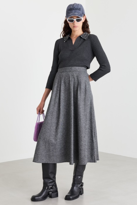 Maglia aderente stile polo - Intrend