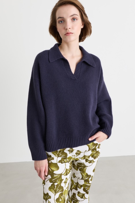 Wool Polo Jumper - Intrend
