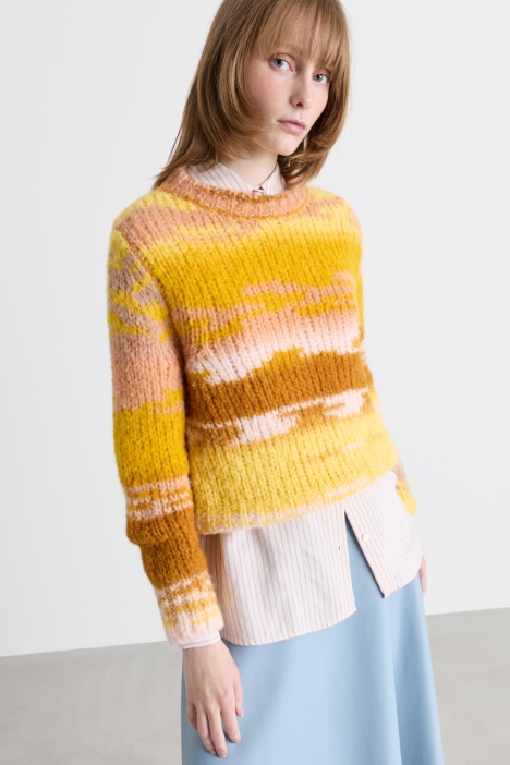 Multicolor-Strickpullover - Intrend