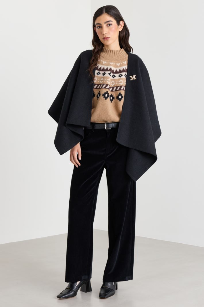 Jacquard jumper - CAMEL - Intrend