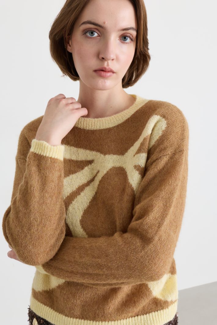 Maglia soft con fantasia - CAMMELLO - Intrend - 3