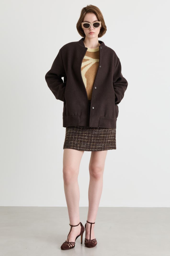 Maglia soft con fantasia - CAMMELLO - Intrend