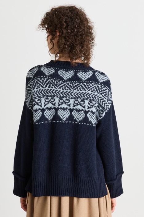 Maglia con intarsio