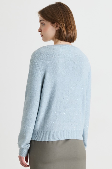 Maglia con paillettes