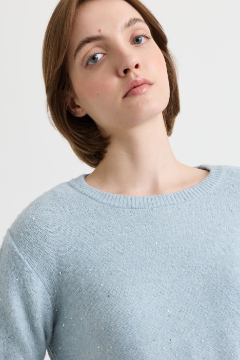 Maglia con paillettes