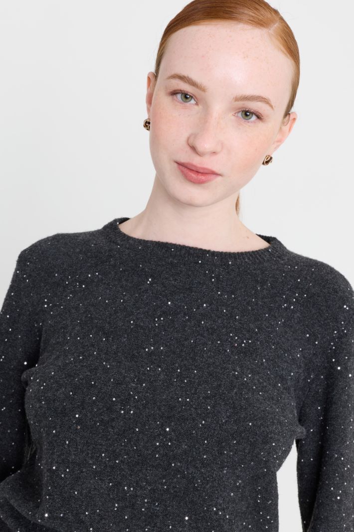 Sequin Jumper - GREY - Intrend - 3