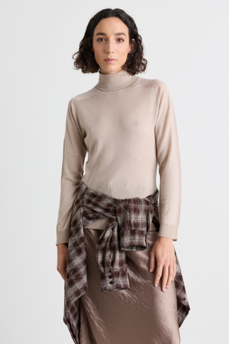 Slim-fit roll neck jumper - Intrend