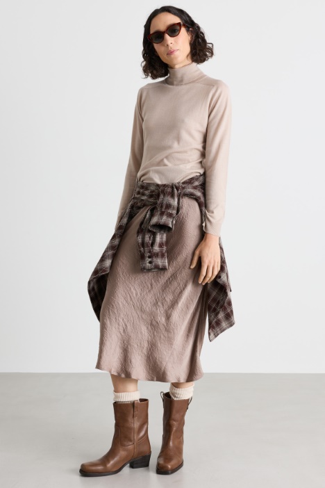 Enganliegender Rollkragenpullover - Intrend