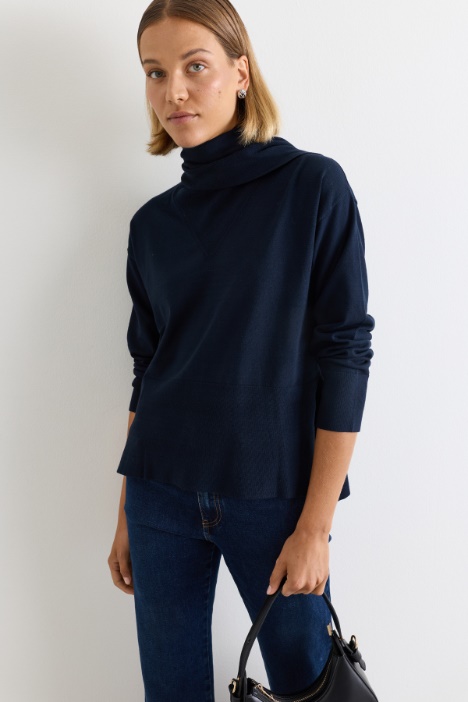 Scarf-neck jumper - Intrend