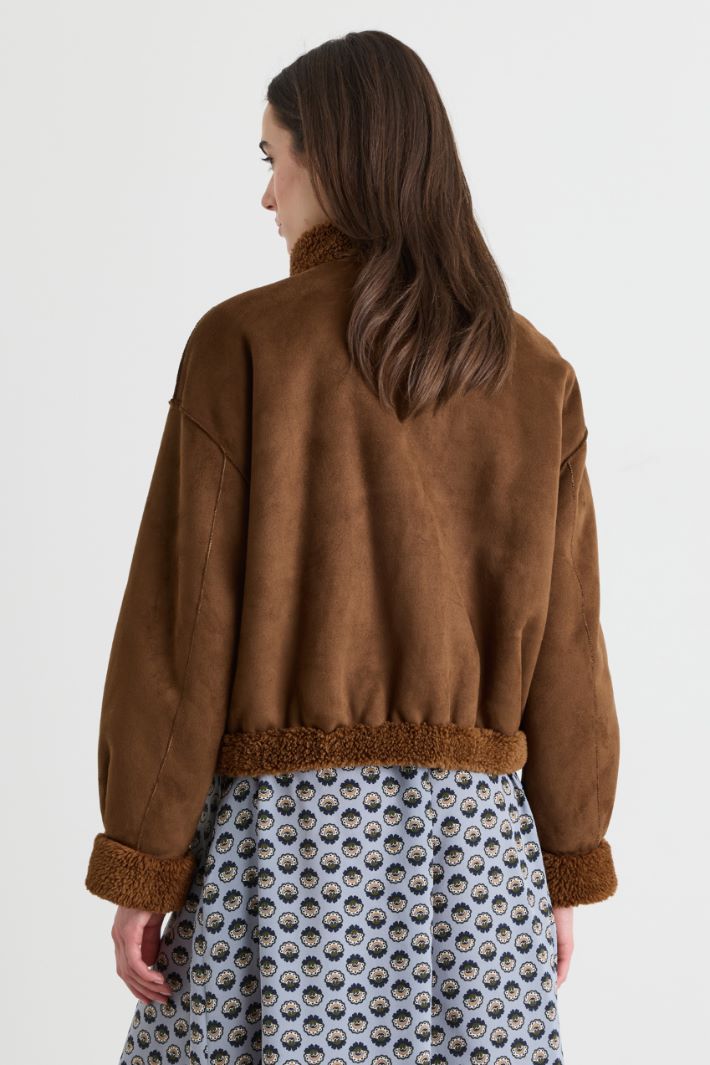 Reversible coat - BROWN - Intrend - 5