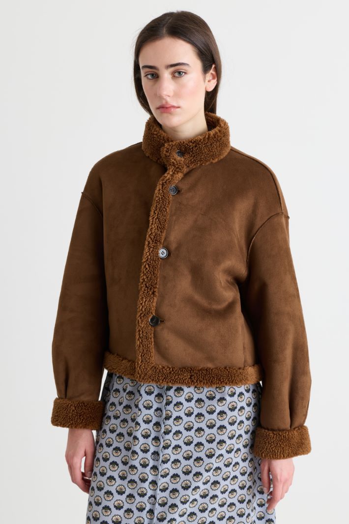 Reversible coat - BROWN - Intrend - 2