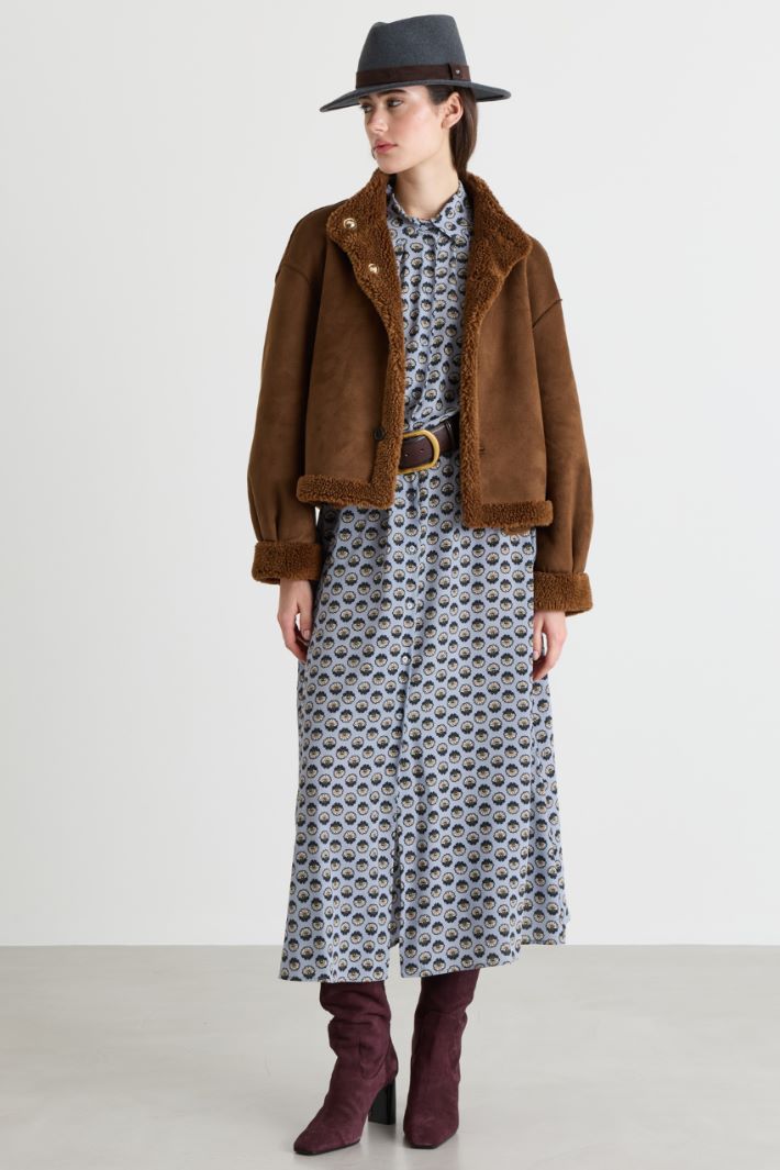 Reversible coat - BROWN - Intrend
