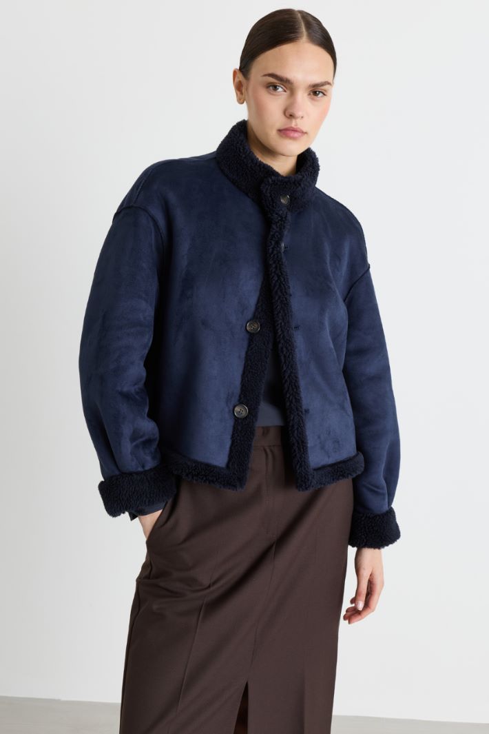 Reversible coat - BLUE - Intrend - 2