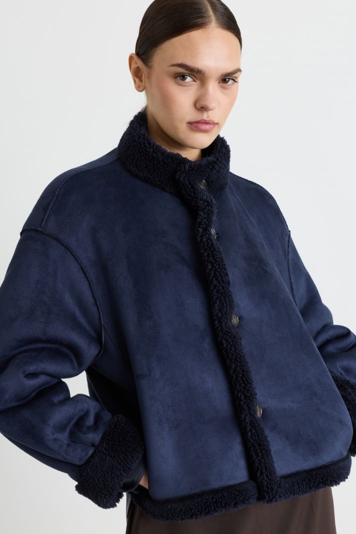 Reversible coat - BLUE - Intrend - 3