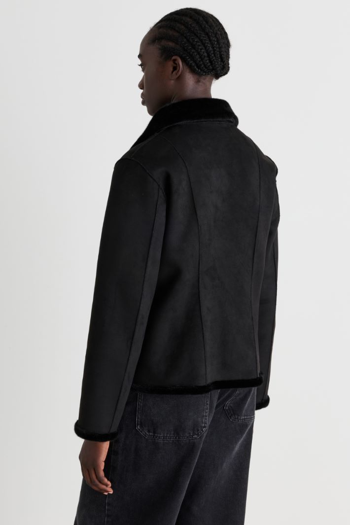 Giacca dritta con zip - NERO - Intrend - 4