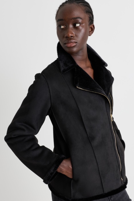 Giacca dritta con zip