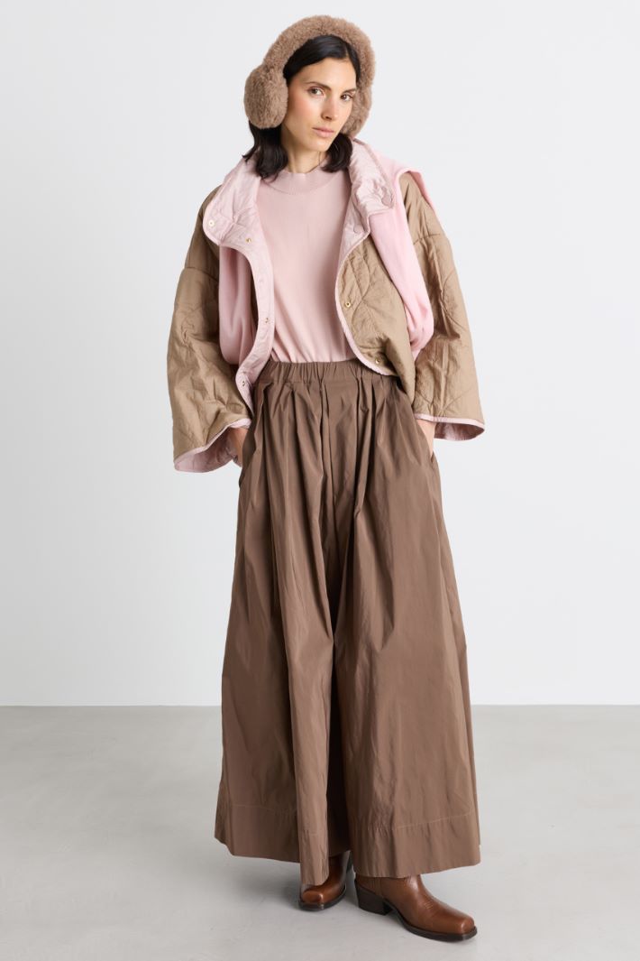 Reversible water-repellent canvas jacket - PINK - Intrend