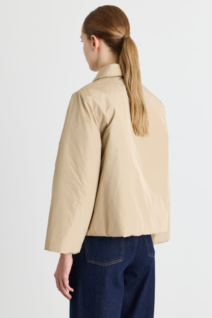 Water-repellent taffeta jacket - CAMEL - Intrend - 5