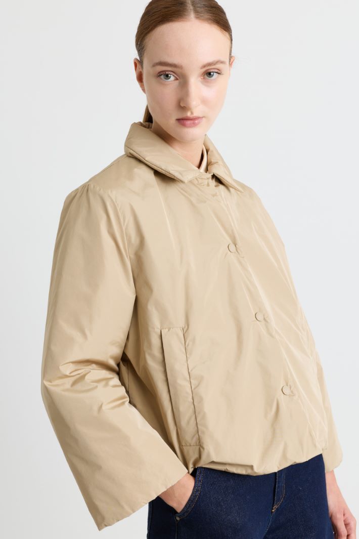 Water-repellent taffeta jacket - CAMEL - Intrend - 3