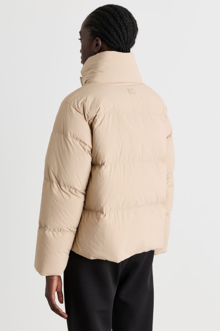 Short water-repellent padded jacket - BEIGE - Intrend - 4