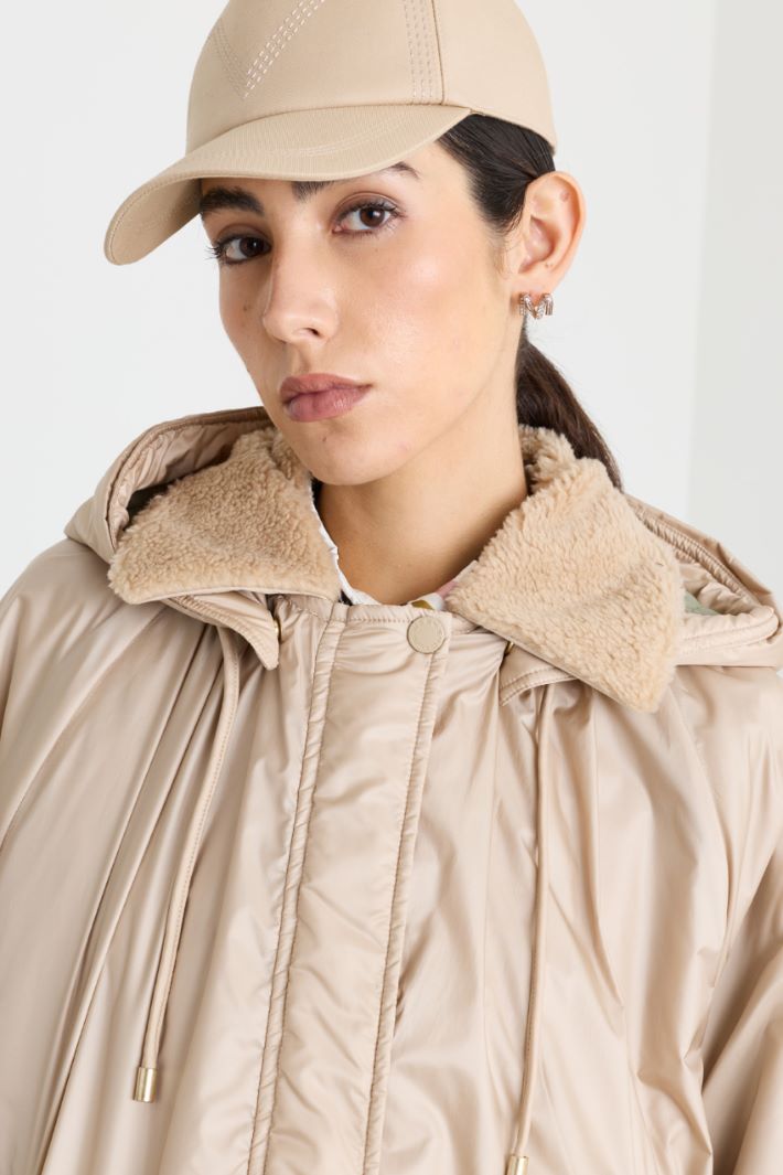 Reversible Water-Repellent Canvas Jacket - BEIGE - Intrend - 3