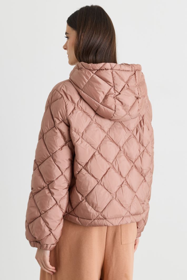 Quilted Boxy Jacket - PINK - Intrend - 4