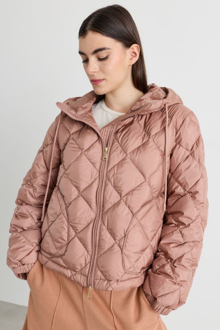 Quilted Boxy Jacket - PINK - Intrend - 2
