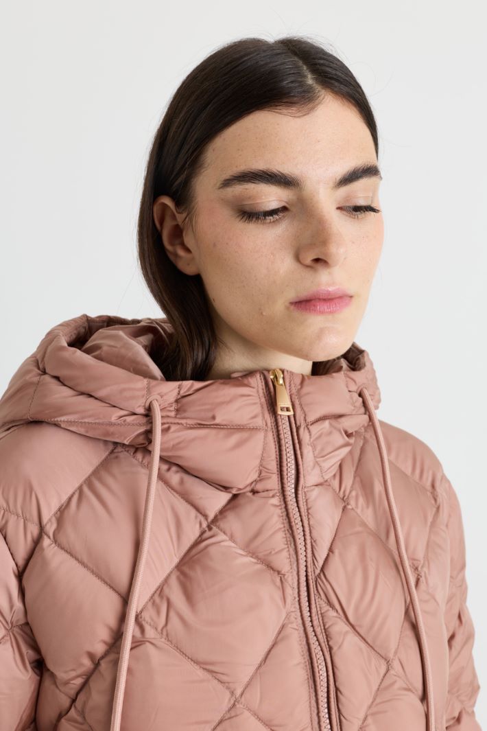 Quilted Boxy Jacket - PINK - Intrend - 3