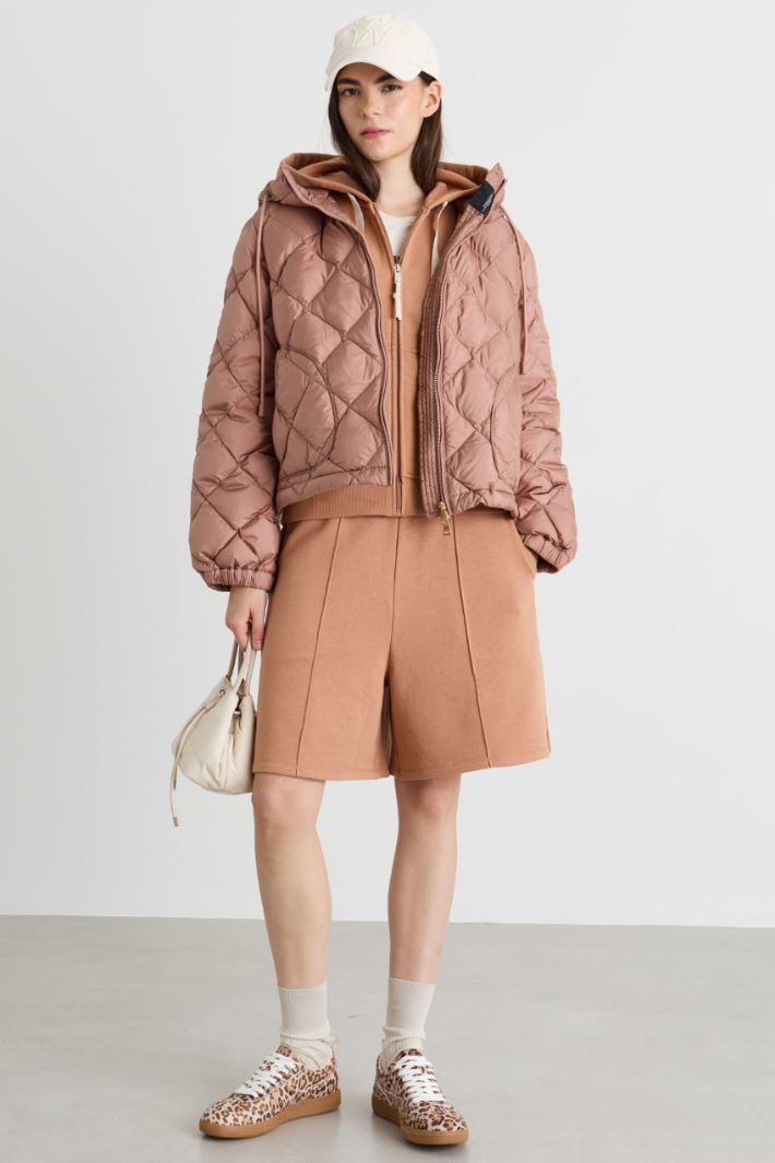 Quilted Boxy Jacket - PINK - Intrend