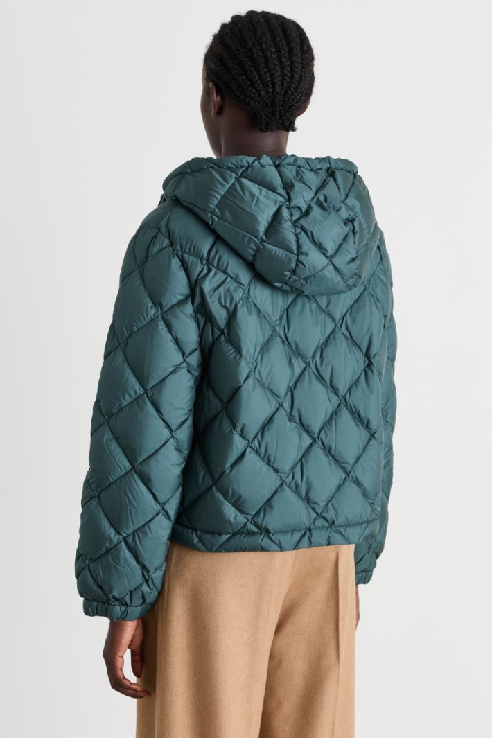 Giacca boxy trapuntata - VERDE - Intrend - 4