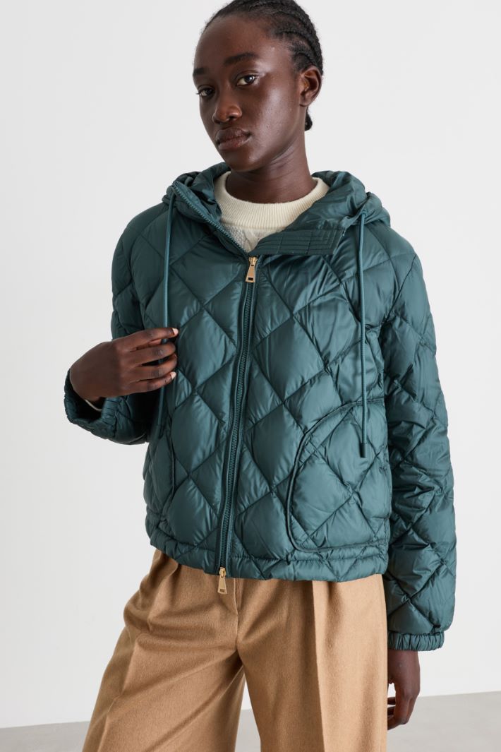 Giacca boxy trapuntata - VERDE - Intrend - 2